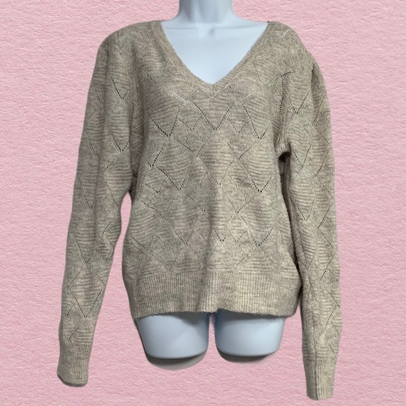 ASTR The Label Pointelle Sweater L - Picture 3 of 7